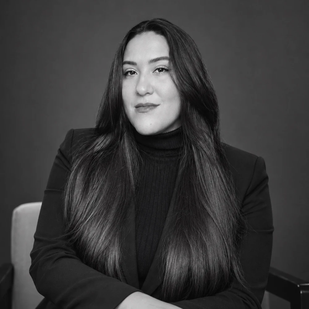 Gabrielle Montenegro, advogada e sócia-proprietária da Morisan, em retrato de estúdio.